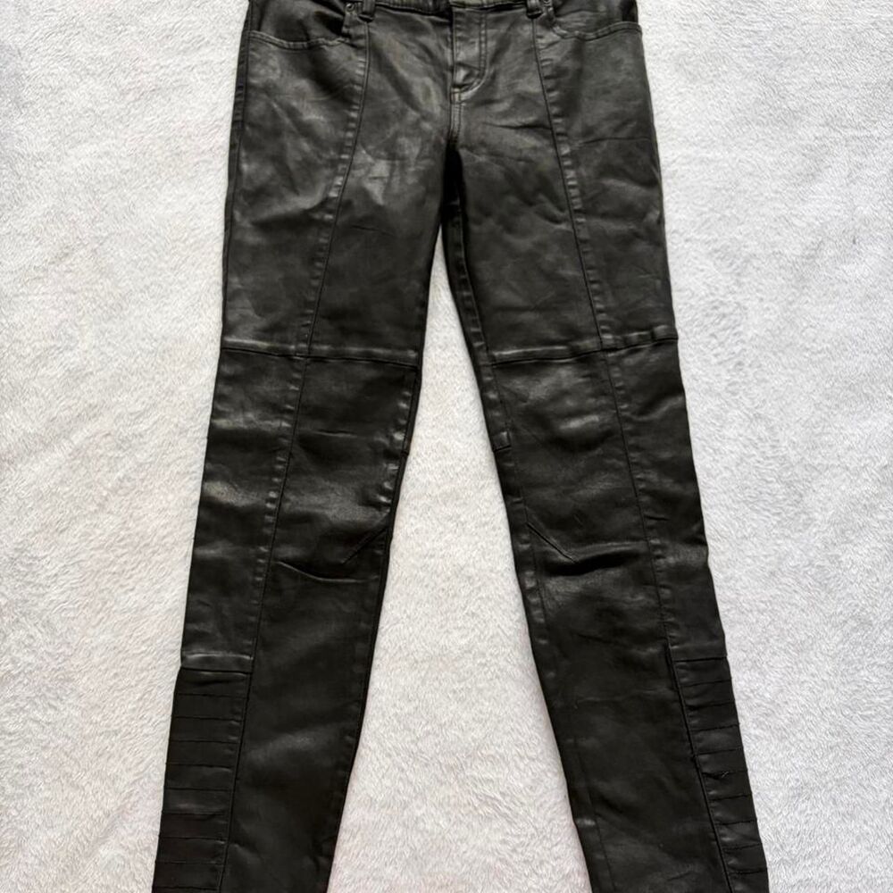 Free People Black Leather Pants Women's 29 Grunge Festival Rave Concert Goth